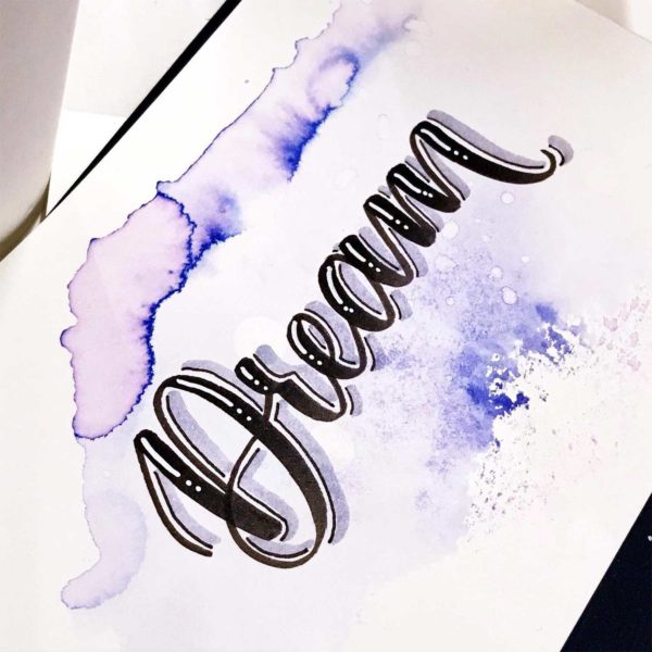 Brush-Lettering-Schriftzug Dream