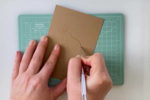 Prägen mit Prägestift – Hand Embossing