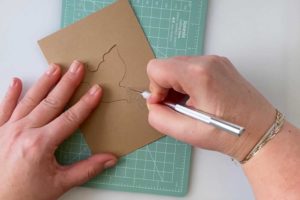 Prägen mit Prägestift – Hand Embossing