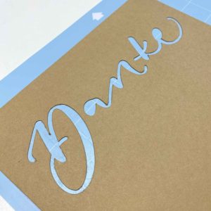 Papier prägen – Schablone mit Schneideplotter erstellen