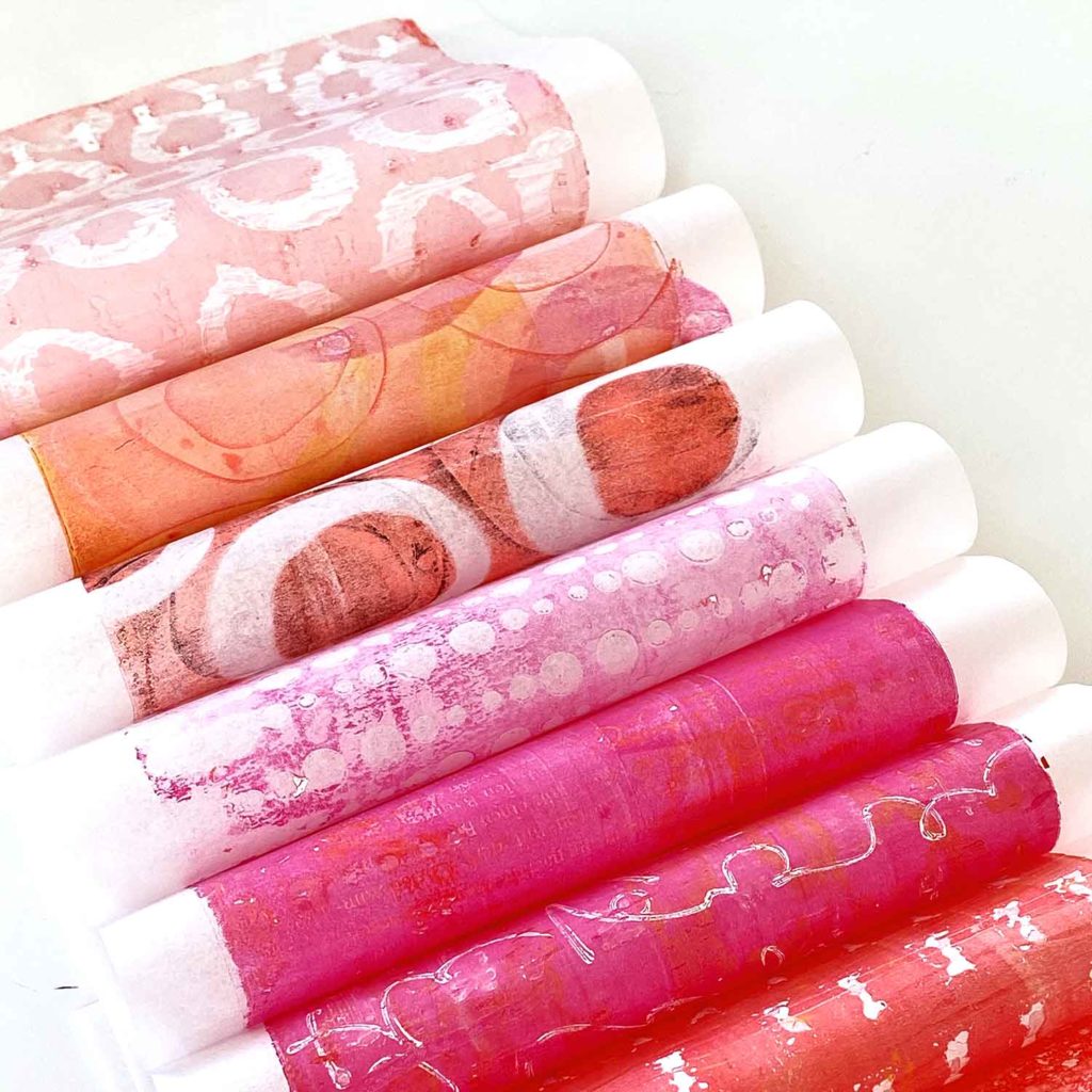 Gelli Print, Geldruck, Gellidruck – drucken mit Gelatine