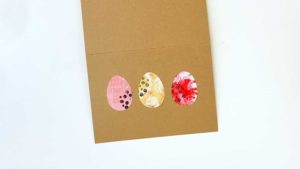 Osterkarte gestalten mit Gelli Print