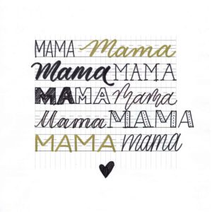 Handlettering-Spruch für Muttertag – Schrift-Varianten