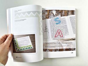 Papier trifft Faden – Buchseiten bunt bestickt von Anka Brüggemann