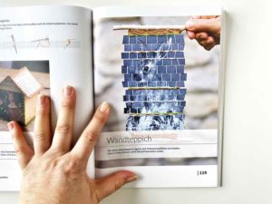 Papier trifft Faden – Buchseiten bunt bestickt von Anka Brüggemann