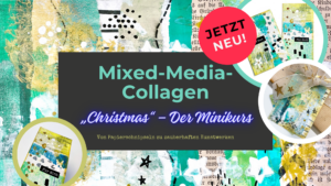 Mixed Media Collage XMAS-Edition Geschenkanhänger Weihnachten