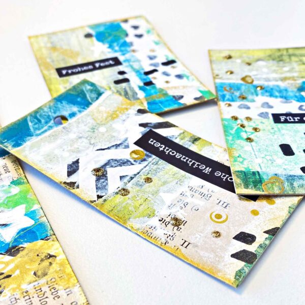 MixedMediaCollage „XMASEdition“ Der Minikurs Katja Haas