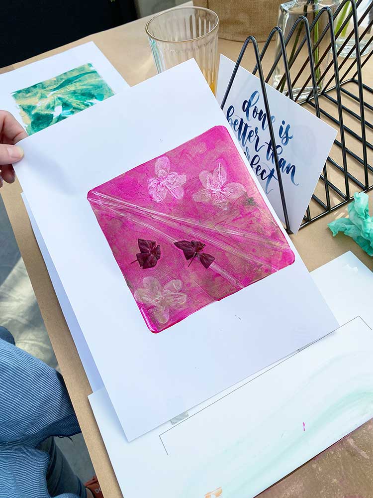 Gelli Print Workshop – Katja Haas | PapierLiebe