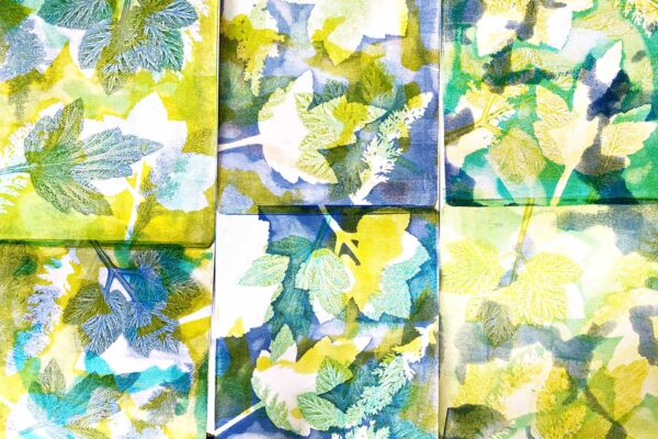 Gelli Print – Drucken mit Pflanzen