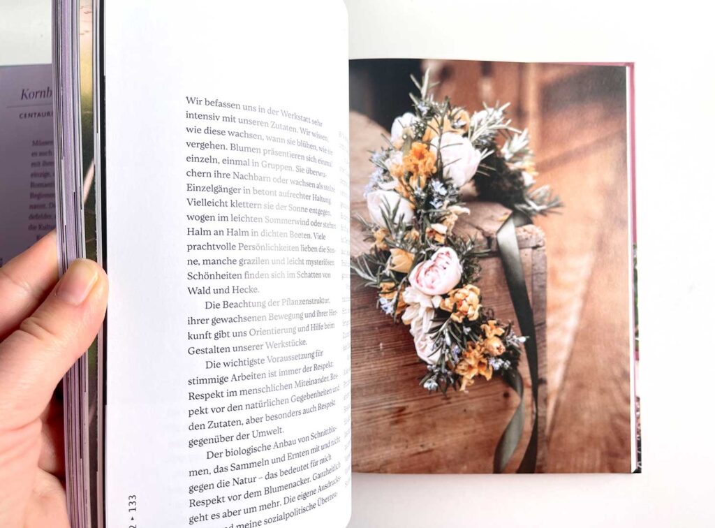 Nachhaltige Schnittblumen – Blick ins Buch