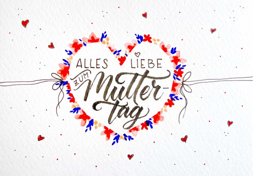 Karte zum Muttertag – Schnell und einfach gemacht