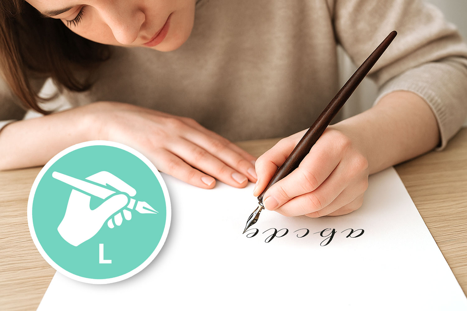 Handlettering & Kalligrafie für Linkshänder