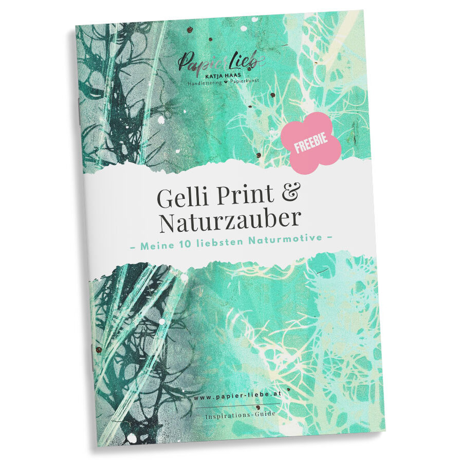Gelli Print Freebie Naturzauber