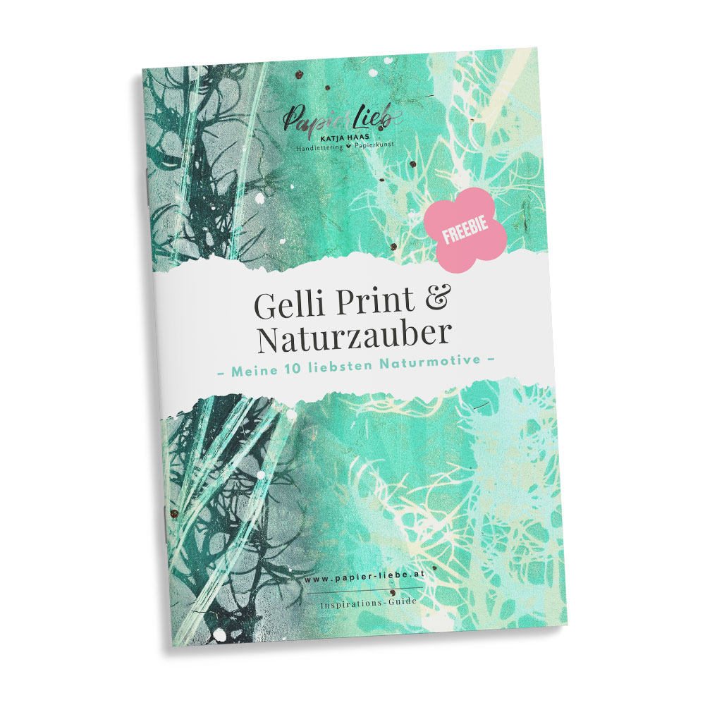 Gelli Print Freebie Naturzauber