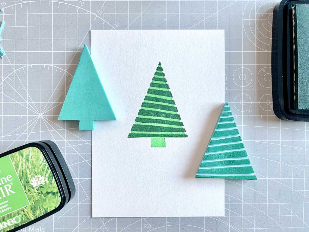 Stempel schnitzen Anleitung für Weihnachten