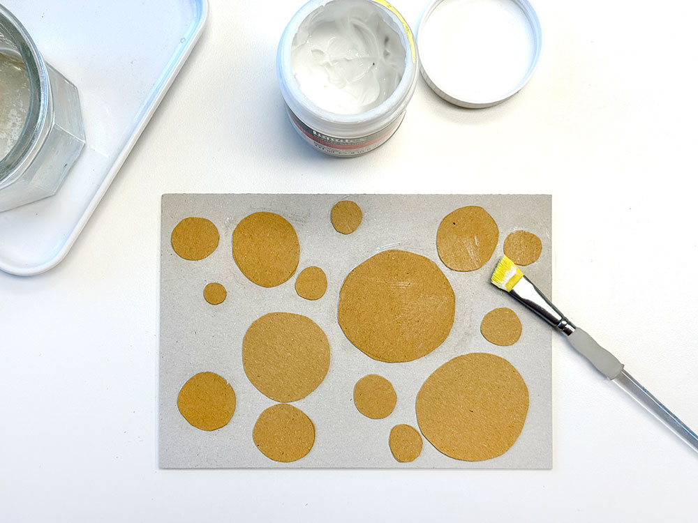 Collagrafie Druckplatte erstellen