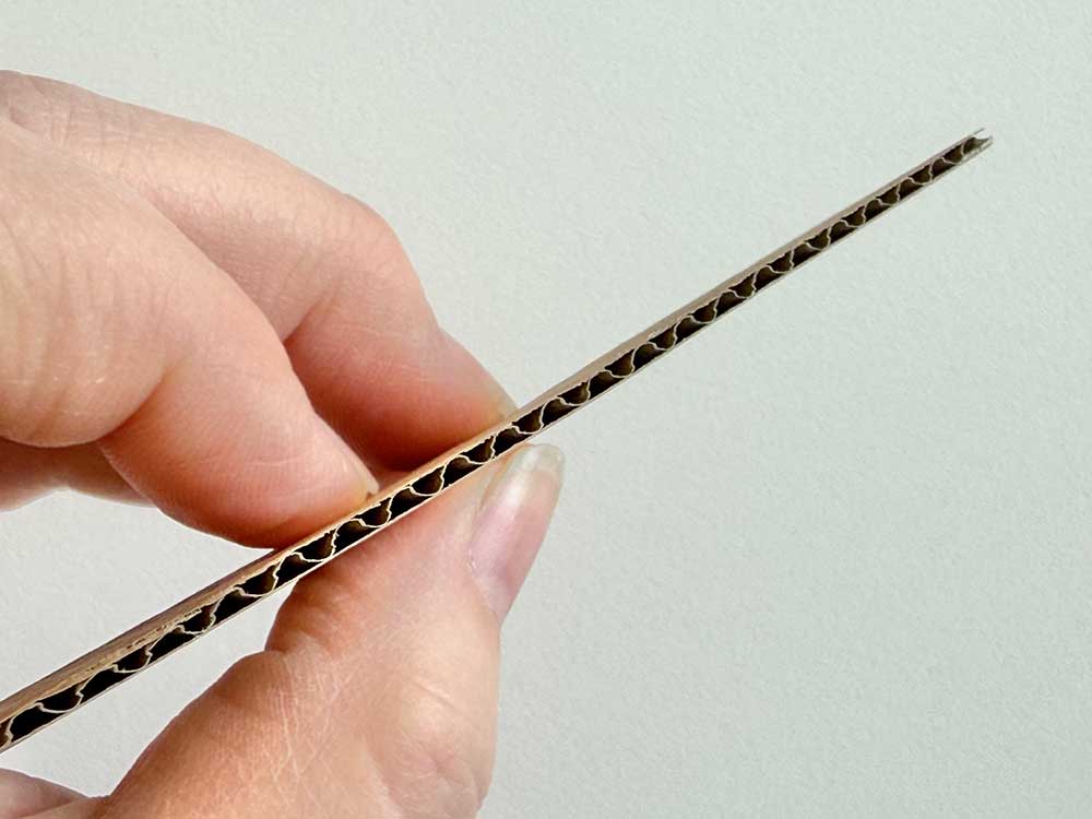 Drucken mit Wellpappe – Reliefstruktur-Muster