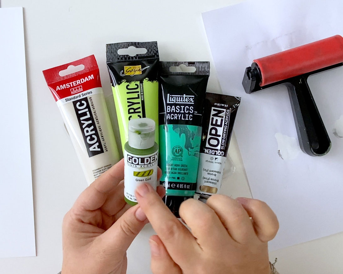 Acrylfarben für Gelli Print