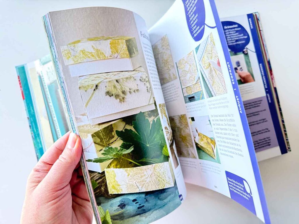 Bunte Blätter – Pflanzendruck auf Stoff und Papier