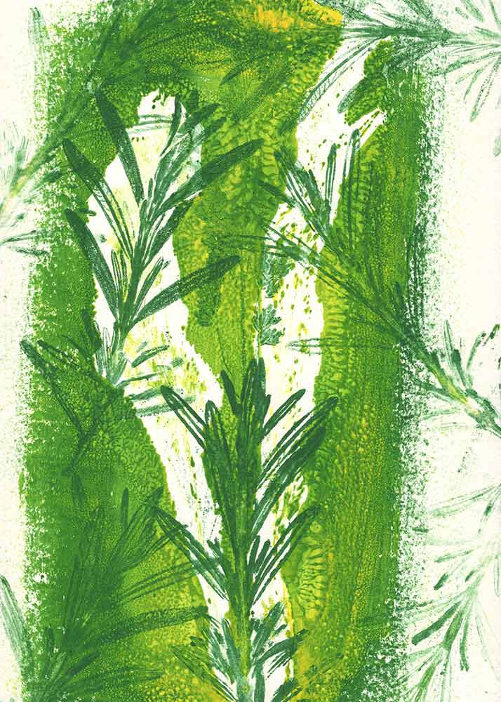 Meine ersten Gelli-Print-Versuche