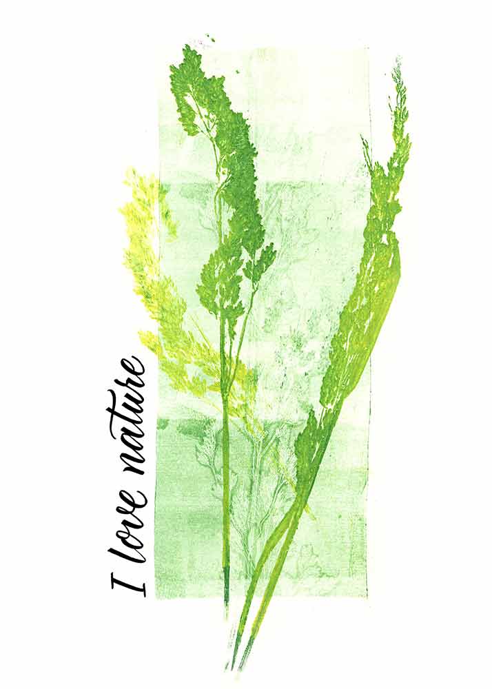 Gelli Print – I love nature