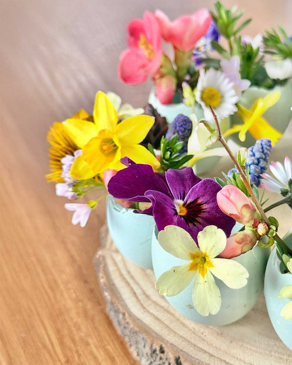 Blütenkranz aus Eierschalen