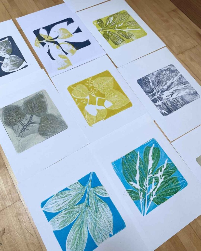 Ich sammle Blätter. Nicht nur im Garten.