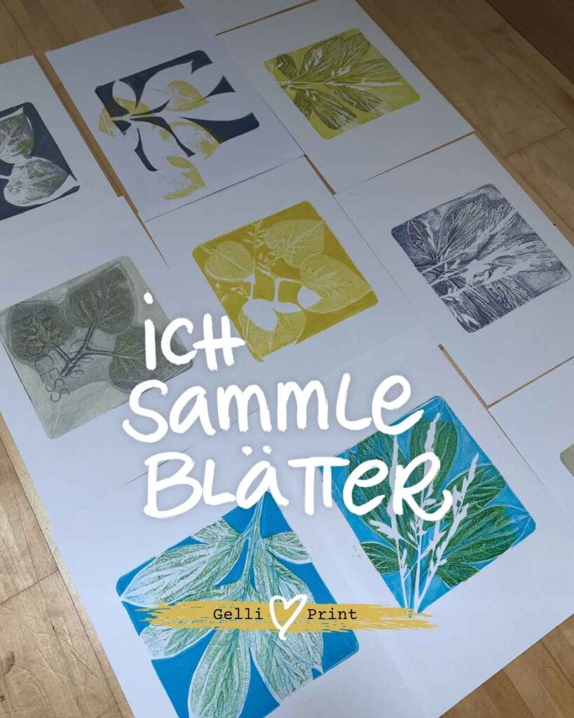 Ich sammle Blätter. Nicht nur im Garten.