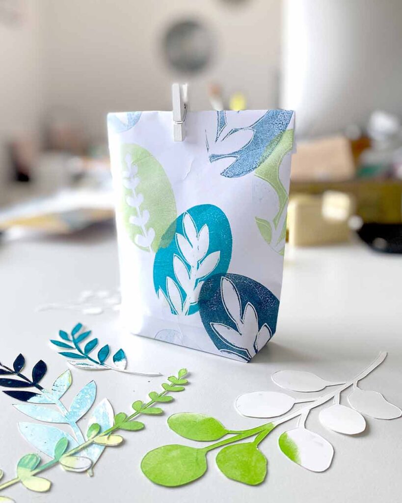 Stempelkissen trifft auf Gelli Print – Oster-DIY