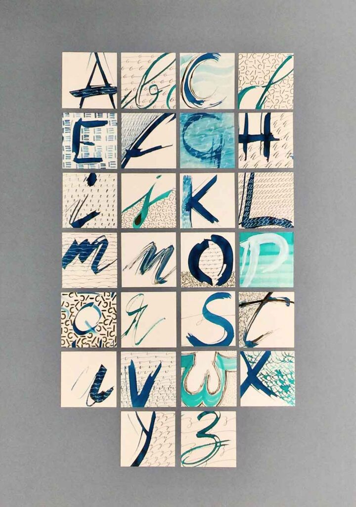Kalligrafie-Alphabet