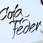 Cola Feder selber bauen für Kalligrafie