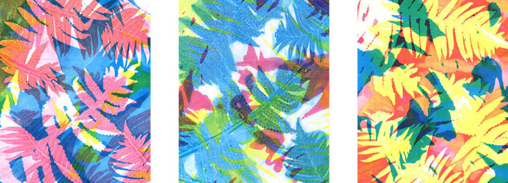 Print a Garden – Gelli Print mit Pflanzen