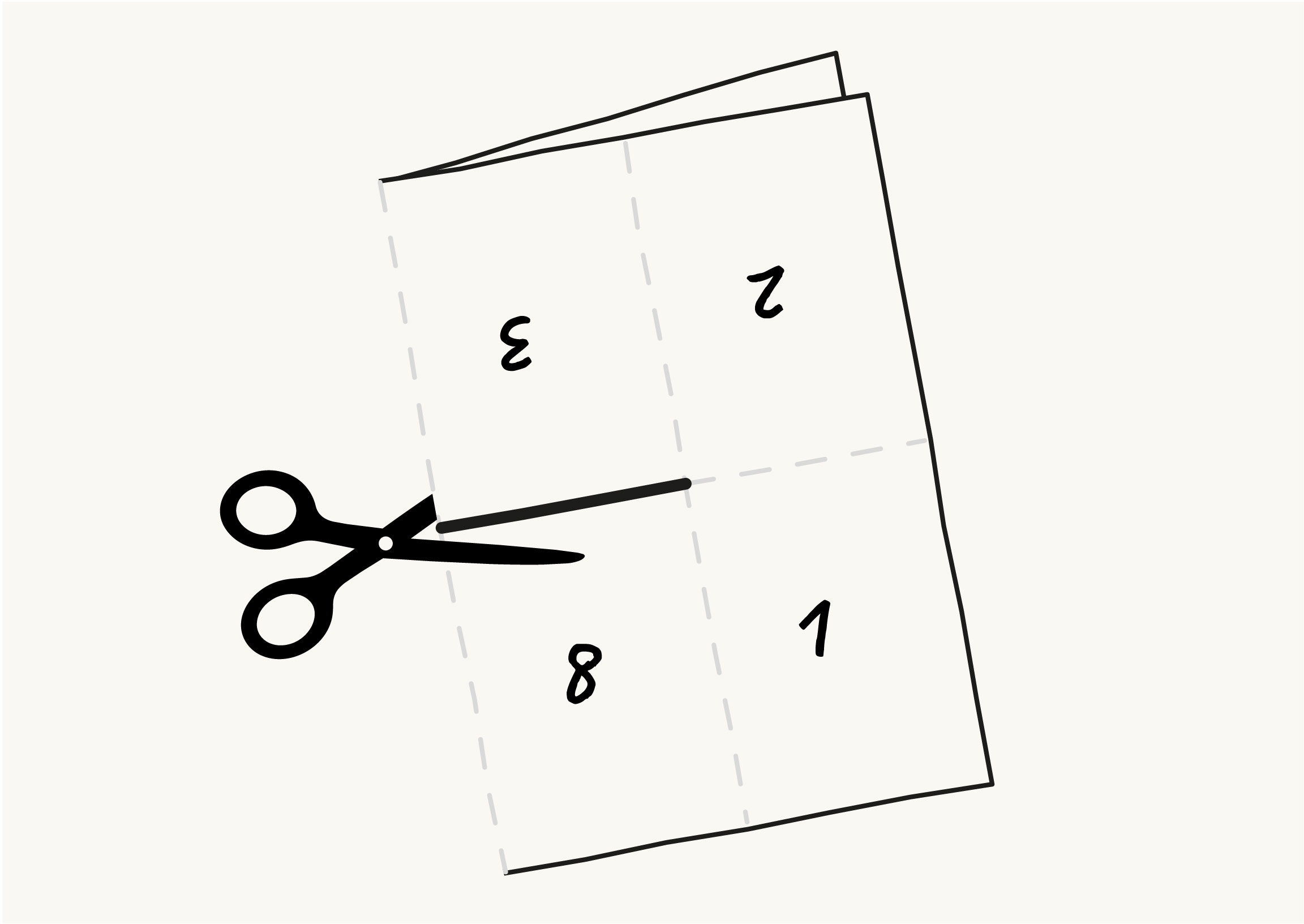 8-Seiten-Zine selber machen – Faltanleitung