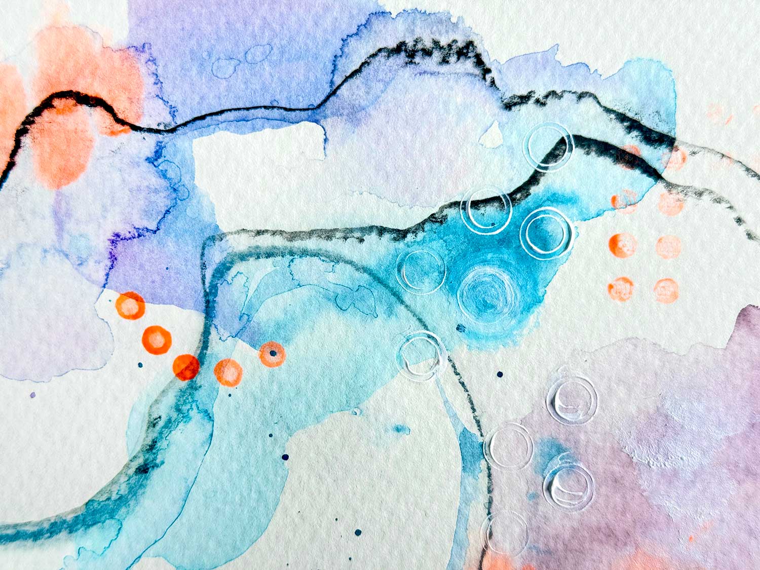 Aquarell Mixed Media – Ausschnitt