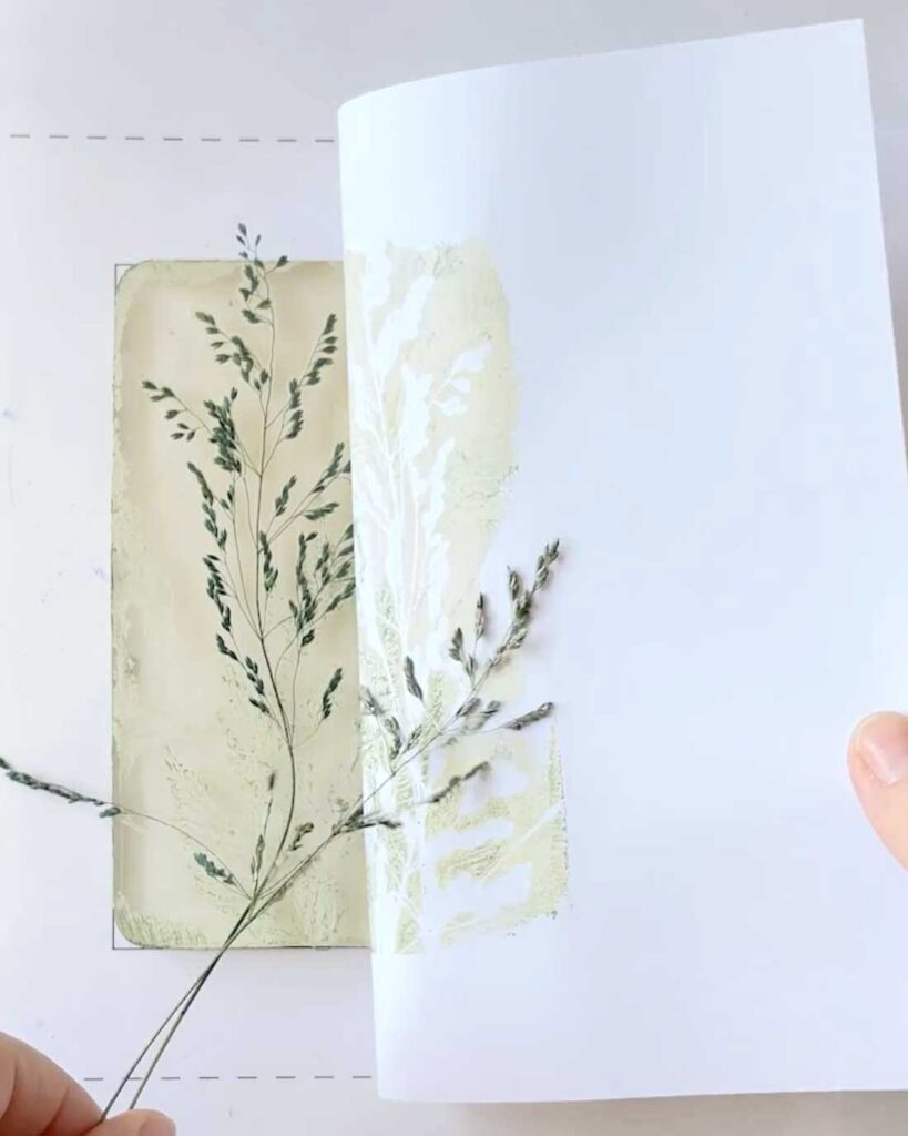 Gelli Print – Print a Garden – Frühling