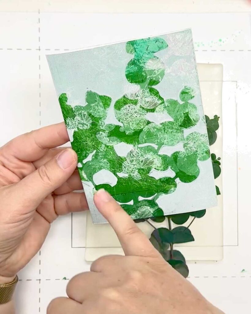 Gelli Print – Print a Garden – Herbst