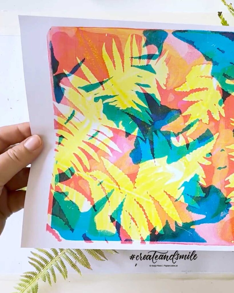 Gelli Print – Print a Garden – Sommer