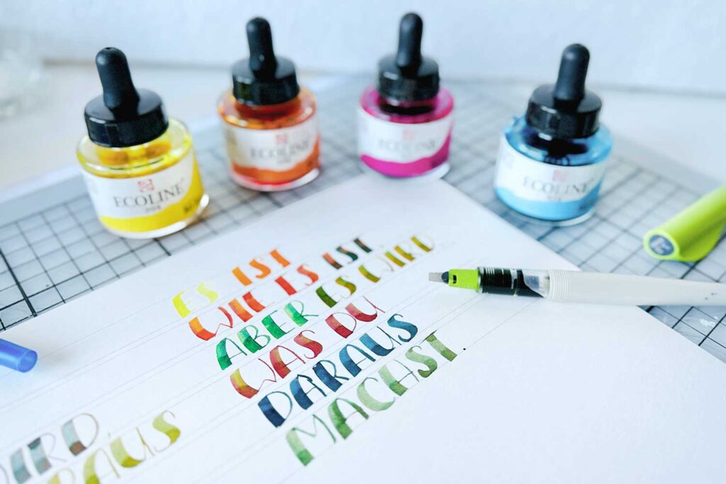Farbverlauf mit Piolot Parallel Pen