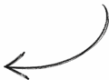 Pfeil von Hand gezeichnet